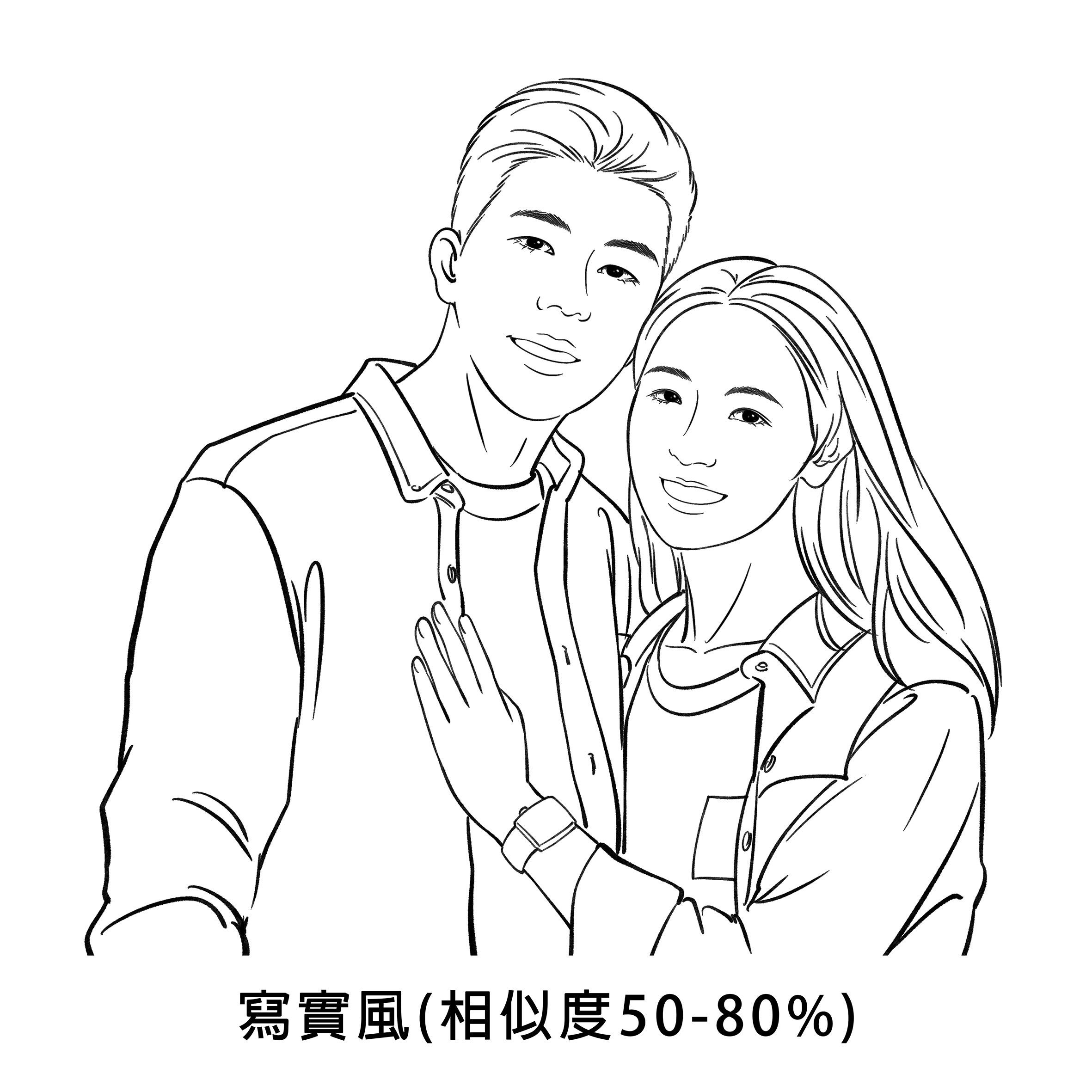 寫實風(相似度80%)